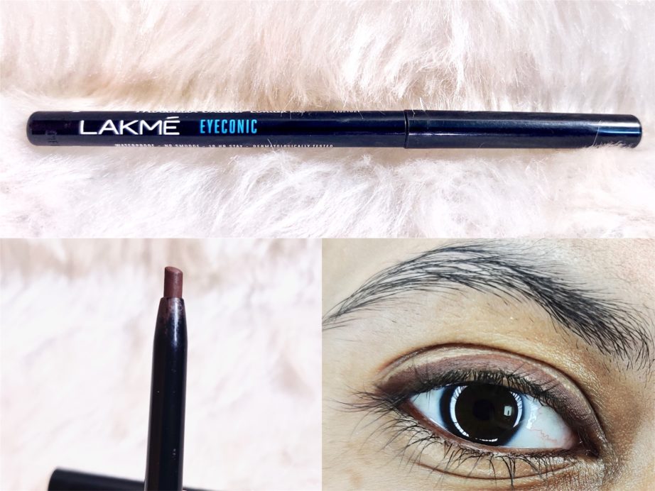 Lakme Classic Brown Eyeconic Kajal Review, Swatches