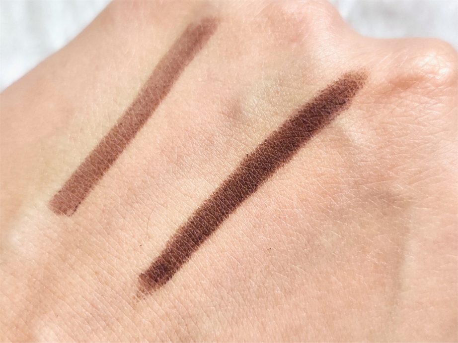 Lakme Classic Brown Eyeconic Kajal Review, Swatches skin