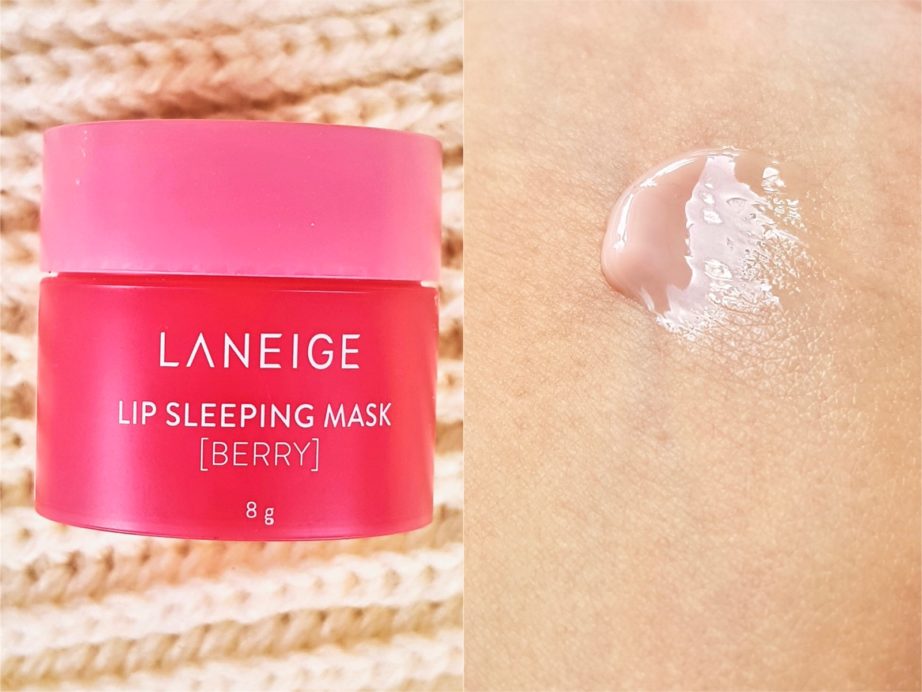 Laneige Lip Sleeping Mask Berry Review swatches