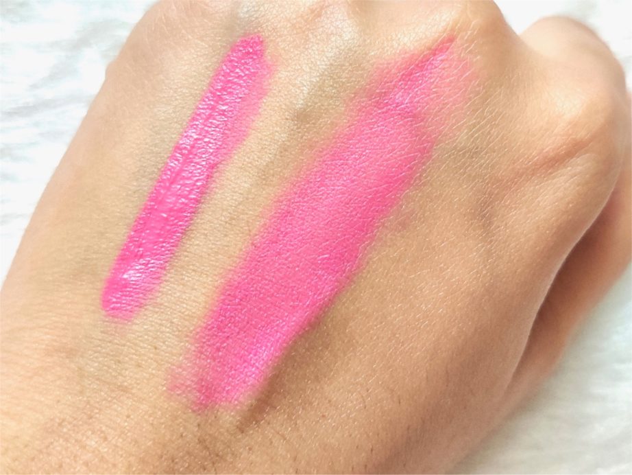Maybelline Flaunting My Pink 08 Color Jolt Matte Intense Lip Paint Review, Swatches skin