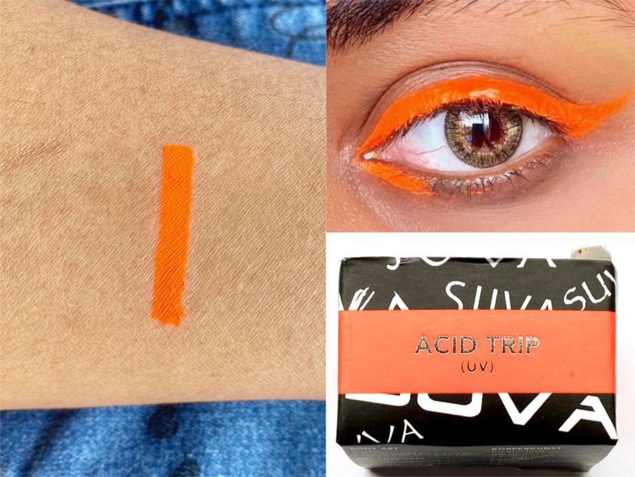 SUVA Beauty Acid Trip Hydra FX Liner Review, Swatches skin