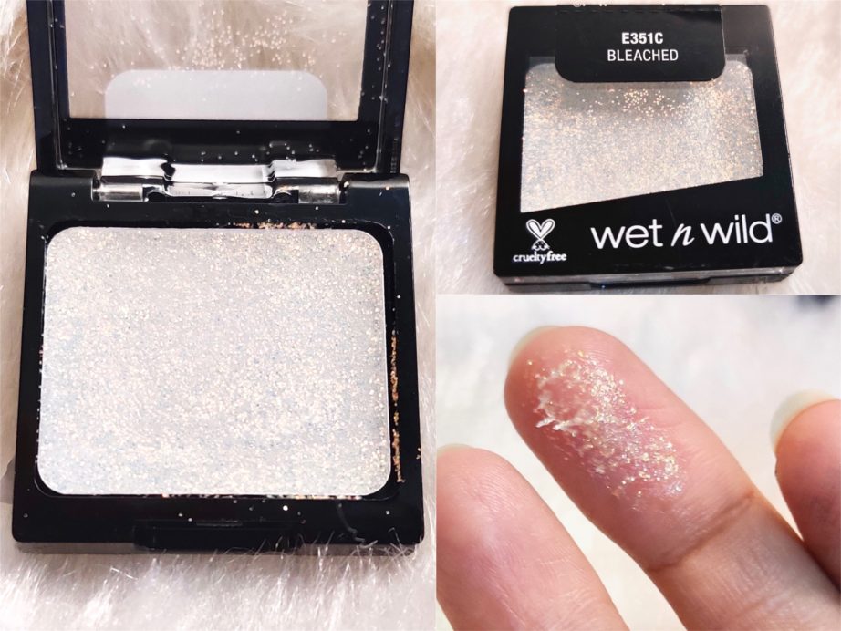 Wet n Wild Color Icon Glitter Single Bleached Review, Swatches