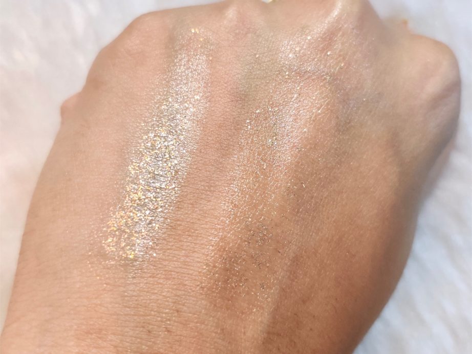 Wet n Wild Color Icon Glitter Single Bleached Review, Swatches skin