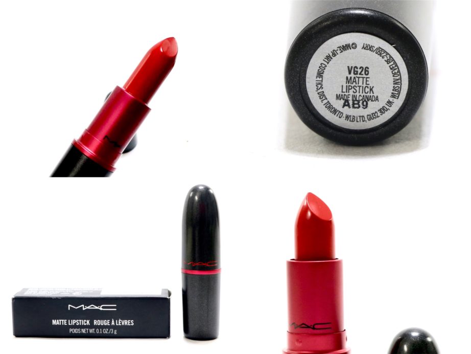 MAC VG 26 Viva Glam Lipstick Review, Swatches, Demo mbf blog