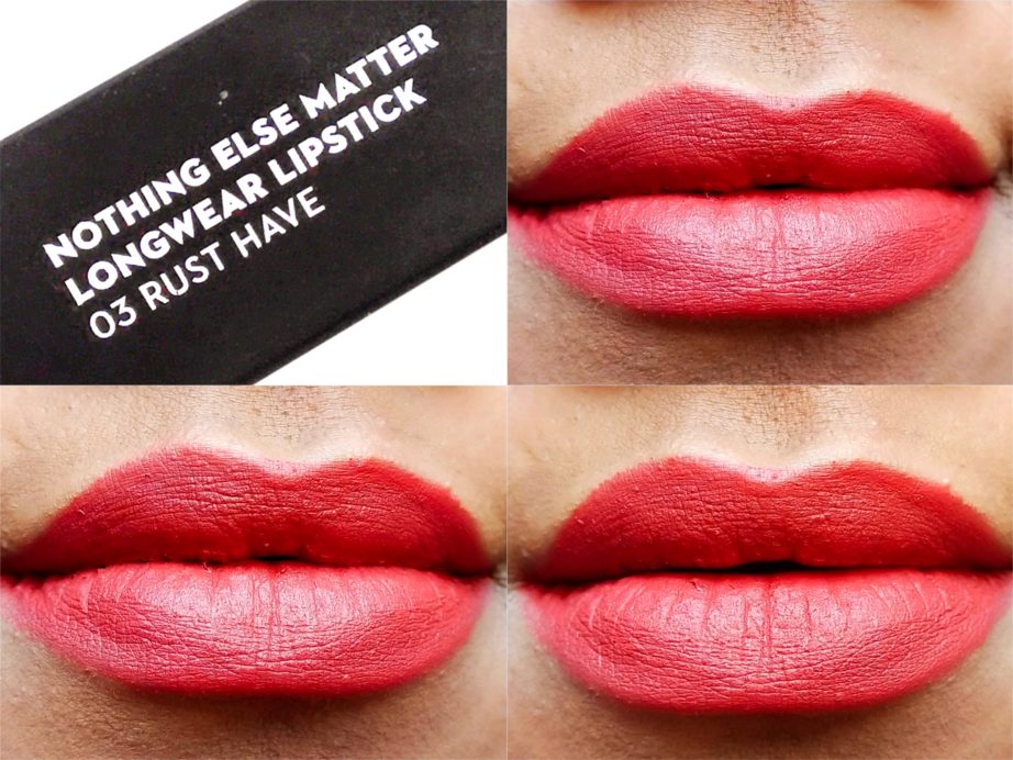 Sugar Rust Have 03 Nothing Else Matter Longwear Lipstick Review, Swatches MBF Blog