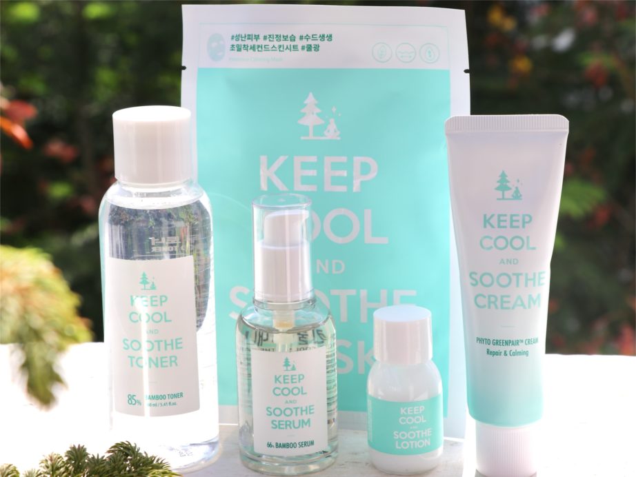 Keep Cool Bamboo Toner, Serum, Lotion, Phyto Greenpair Cream Review