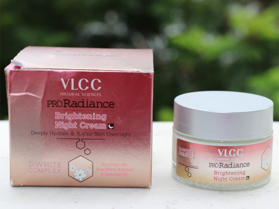 VLCC Pro Radiance Night Cream Review, Swatches