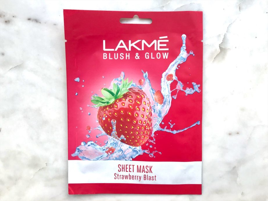 Lakme Blush & Glow Strawberry Sheet Mask Review