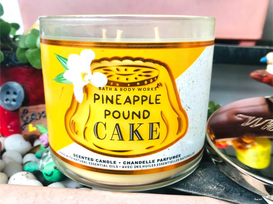 Bath & Body Works Pineapple Pound Cake 3 Wick Candle Review MBF Blog