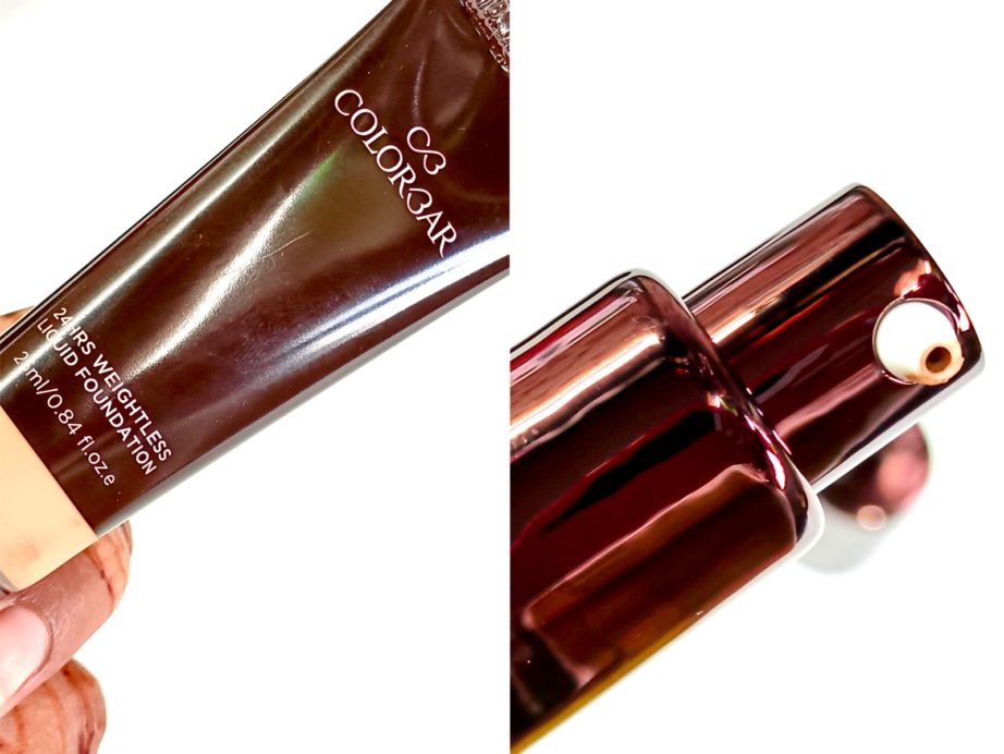 Colorbar 24 Hrs Weightless Liquid Foundation Review, Swatches MBF
