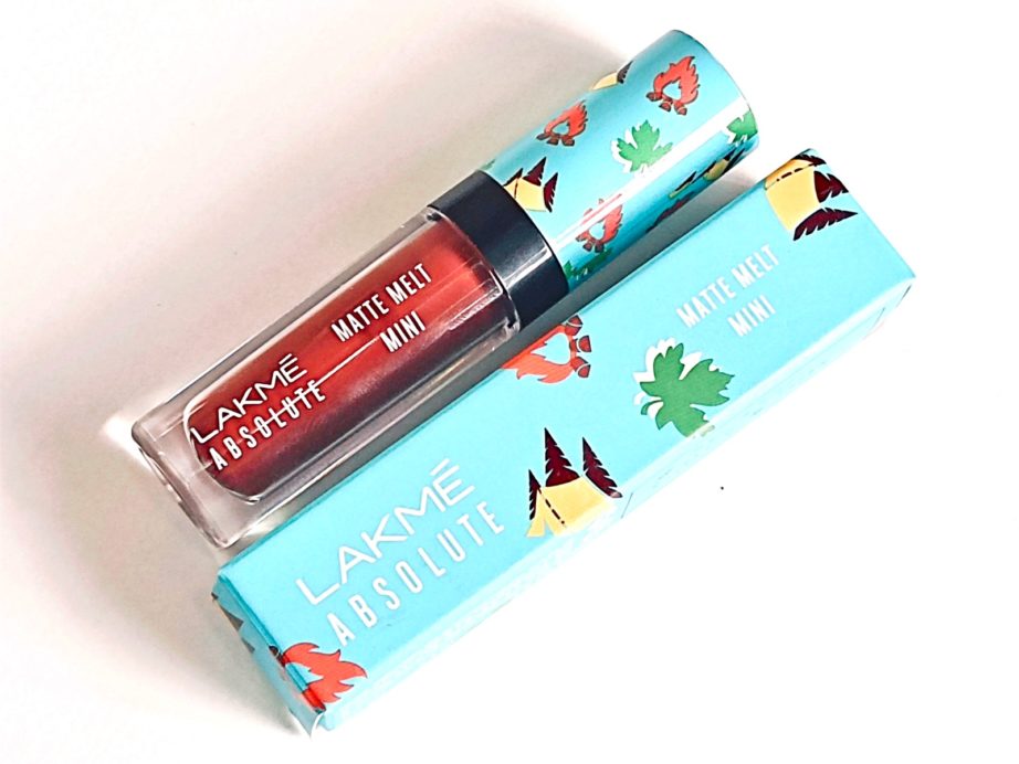 Lakme Brown Souvenir Absolute Matte Melt Mini Liquid Lip Color Review