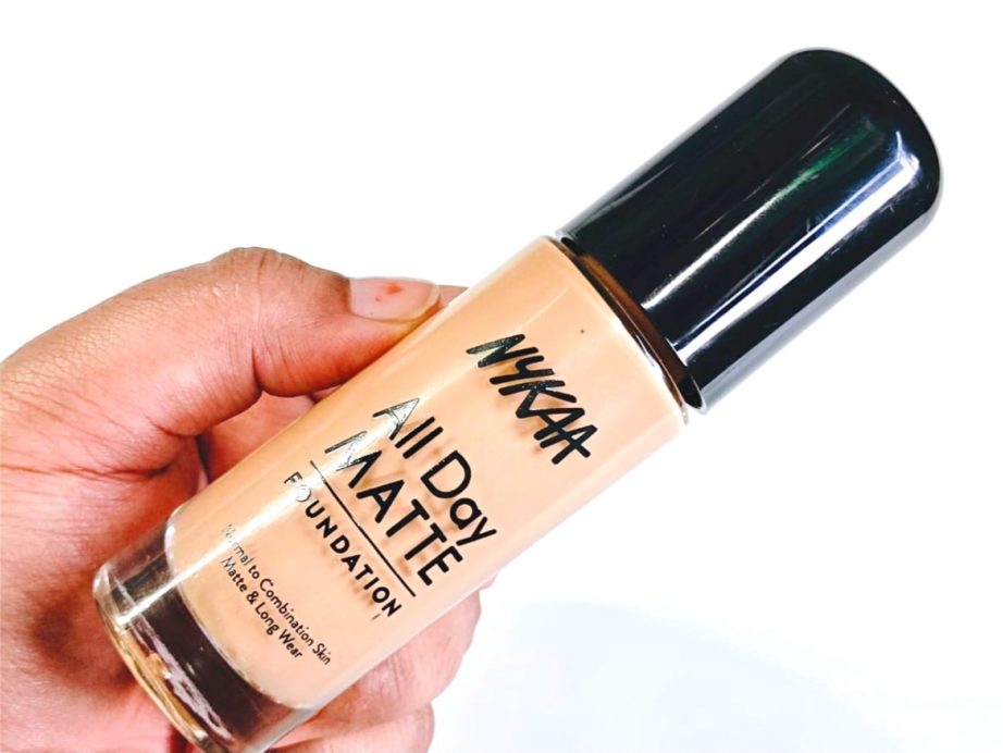 Nykaa All Day Matte Long Wear Liquid Foundation Review, Swatches