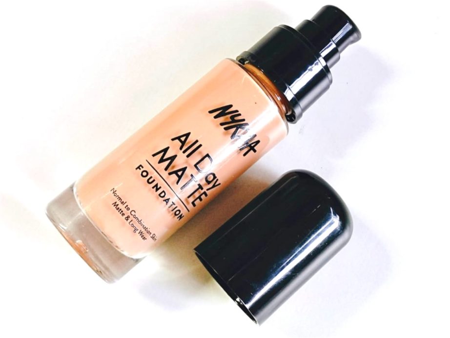Nykaa All Day Matte Long Wear Liquid Foundation Review, Swatches MBF