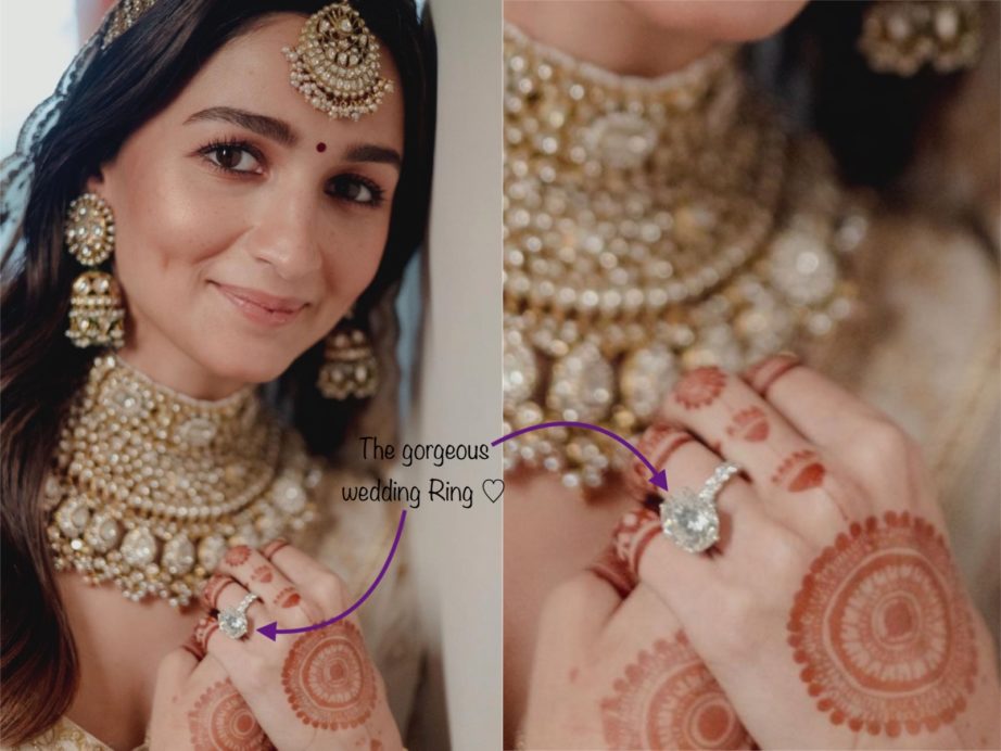 Alia Bhatt's engagement wedding ring clear photo