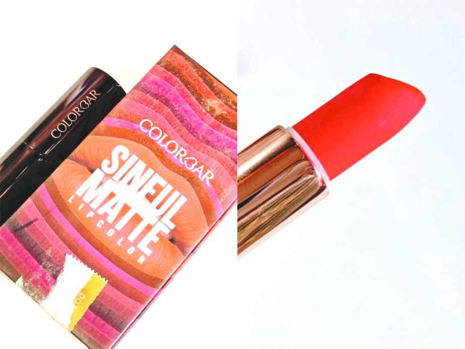 Colorbar Kinky Sinful Matte Lipcolor Review, Swatches MBF