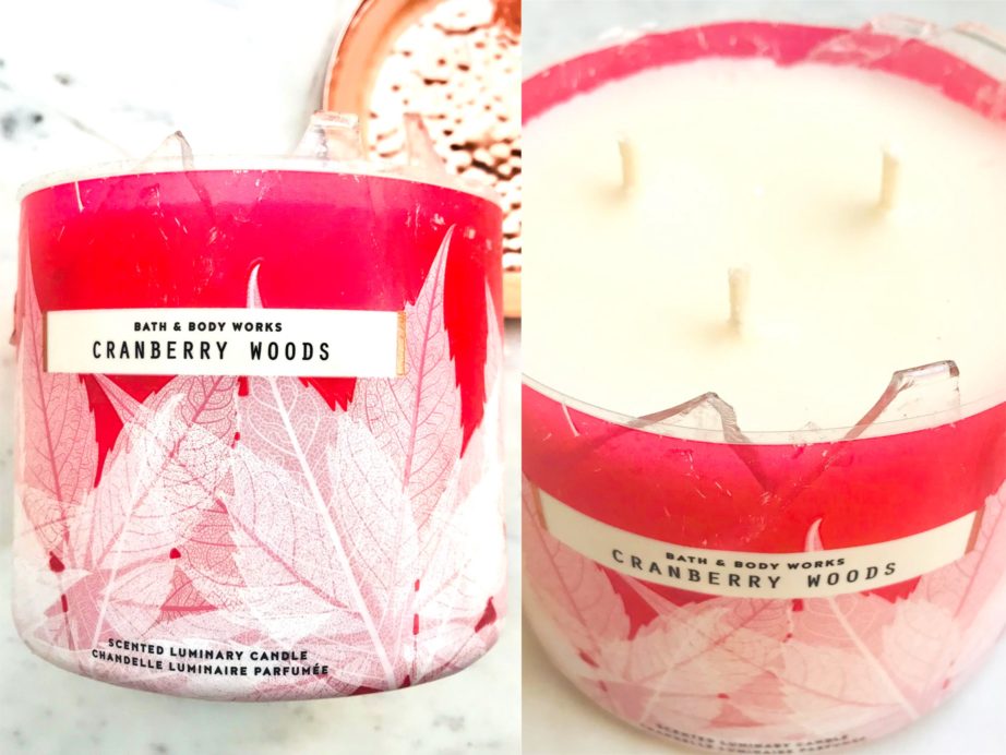 Bath & Body Works Cranberry Woods 3 Wick Candle Review MBF Blog