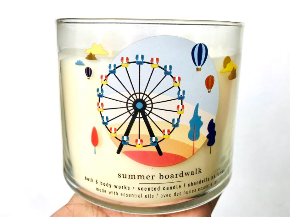 Bath & Body Works Summer Boardwalk 3 Wick Candle Review MBF Blog