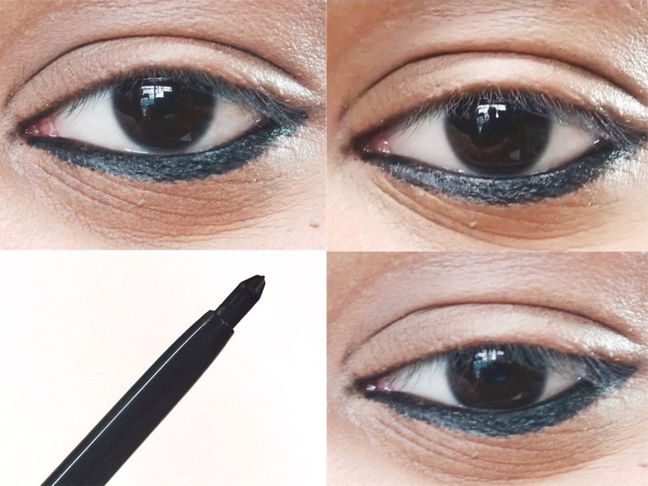 Chambor Spectacle Le Kajal Review, Swatches on eyes