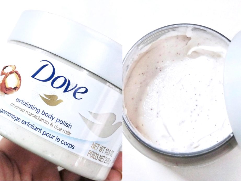 Dove Exfoliating Body Polish Scrub with Crushed Macadamia and Rice Milk Review MBF