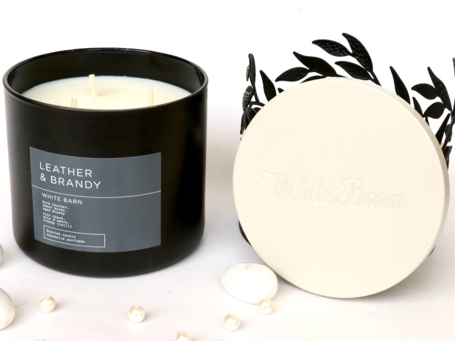 Bath & Body Works Leather & Brandy 3 Wick Candle Review Astha MBF