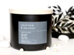 Bath & Body Works Leather & Brandy 3 Wick Candle Review