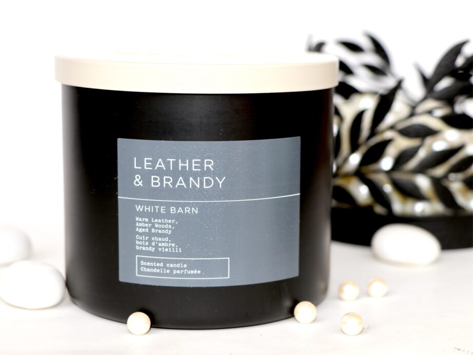 Bath & Body Works Leather & Brandy 3 Wick Candle Review MBF