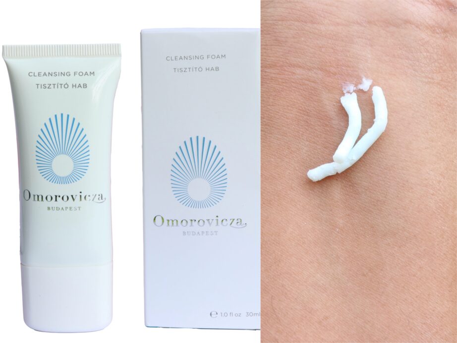 Omorovicza Cleansing Foam Review Swatch